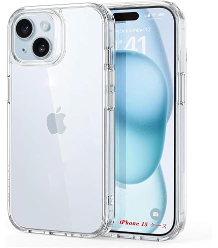Amazon.co.jp: 対応 iPhone 15 ケース クリア 薄型 衝撃吸収 耐衝撃